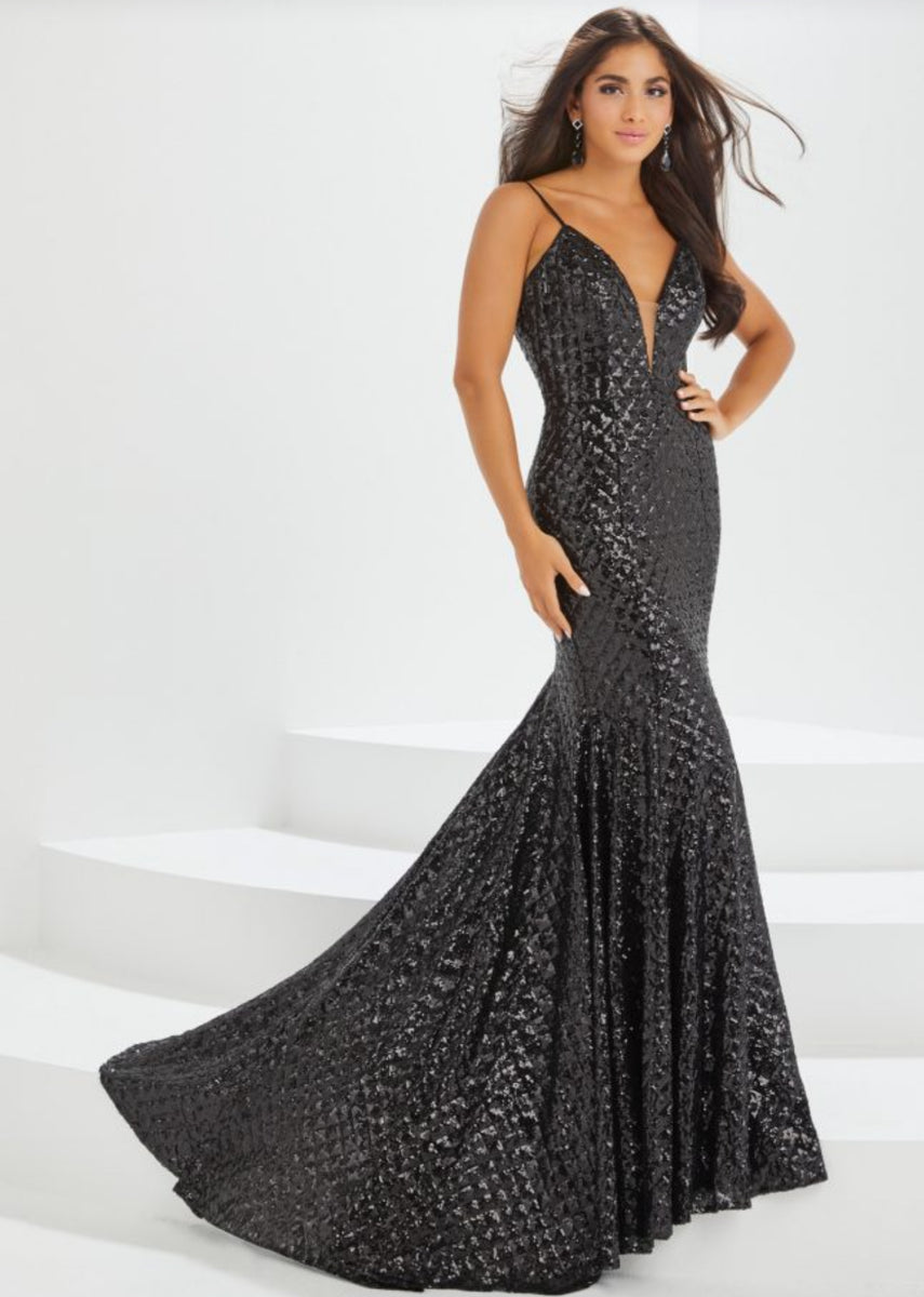 Tiffany Designs Prom 16022 0 Black Millers’ Prom and Formal Wear