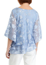 Load image into Gallery viewer, Alex Evenings Asymmetrical Burn-Out Blouse 8375812
