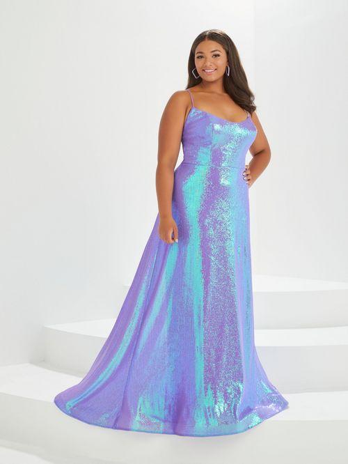 Tiffany Gowns 16043 - 26W - Lavender Millers' Prom and Formal Wear Tiffany Gowns 16043 - 26W - Lavender Millers' Prom and Formal Wear