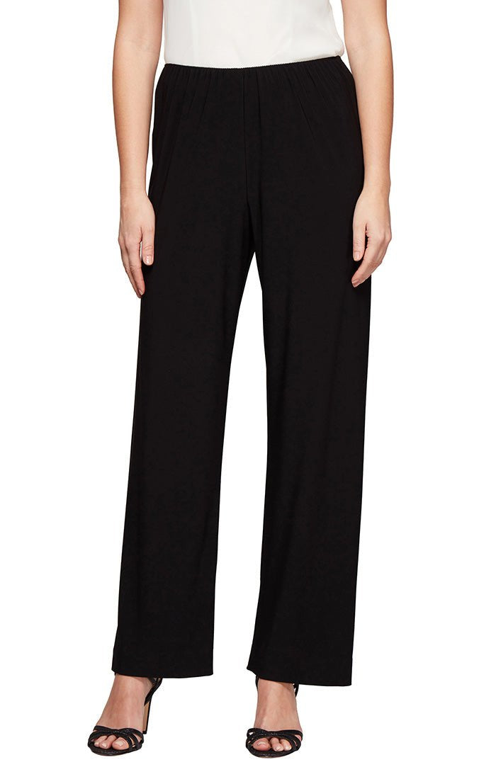 Alex Evenings Black Jersey Pant 3351447