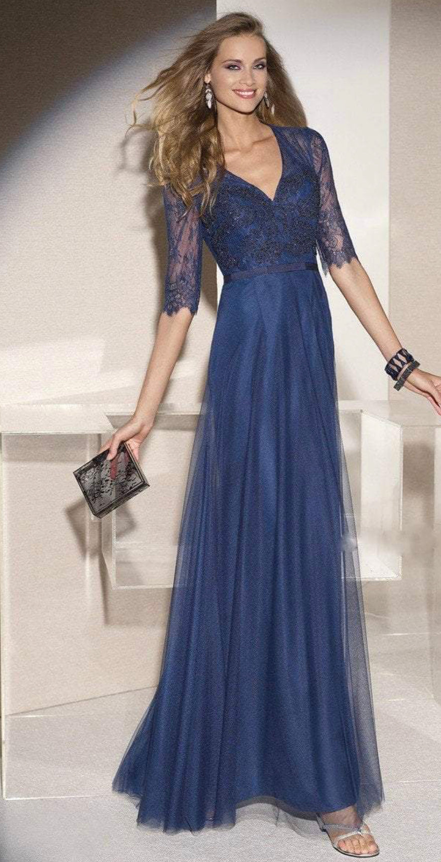 alyce paris navy blue dress Alyce Paris Mother's Dress 29704 – Millers' Prom and Formal Wear