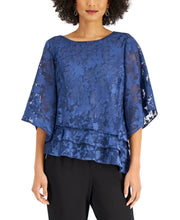 Load image into Gallery viewer, Alex Evenings Asymmetrical Burn-Out Blouse 8375812
