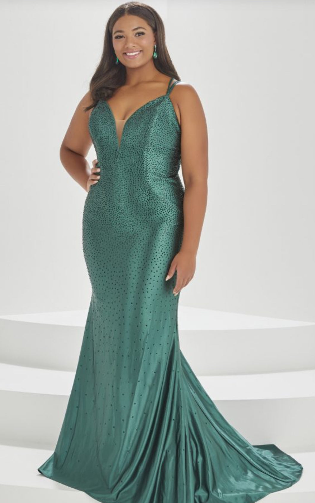 Tiffany Designs Prom 16038 - 22W - Sage